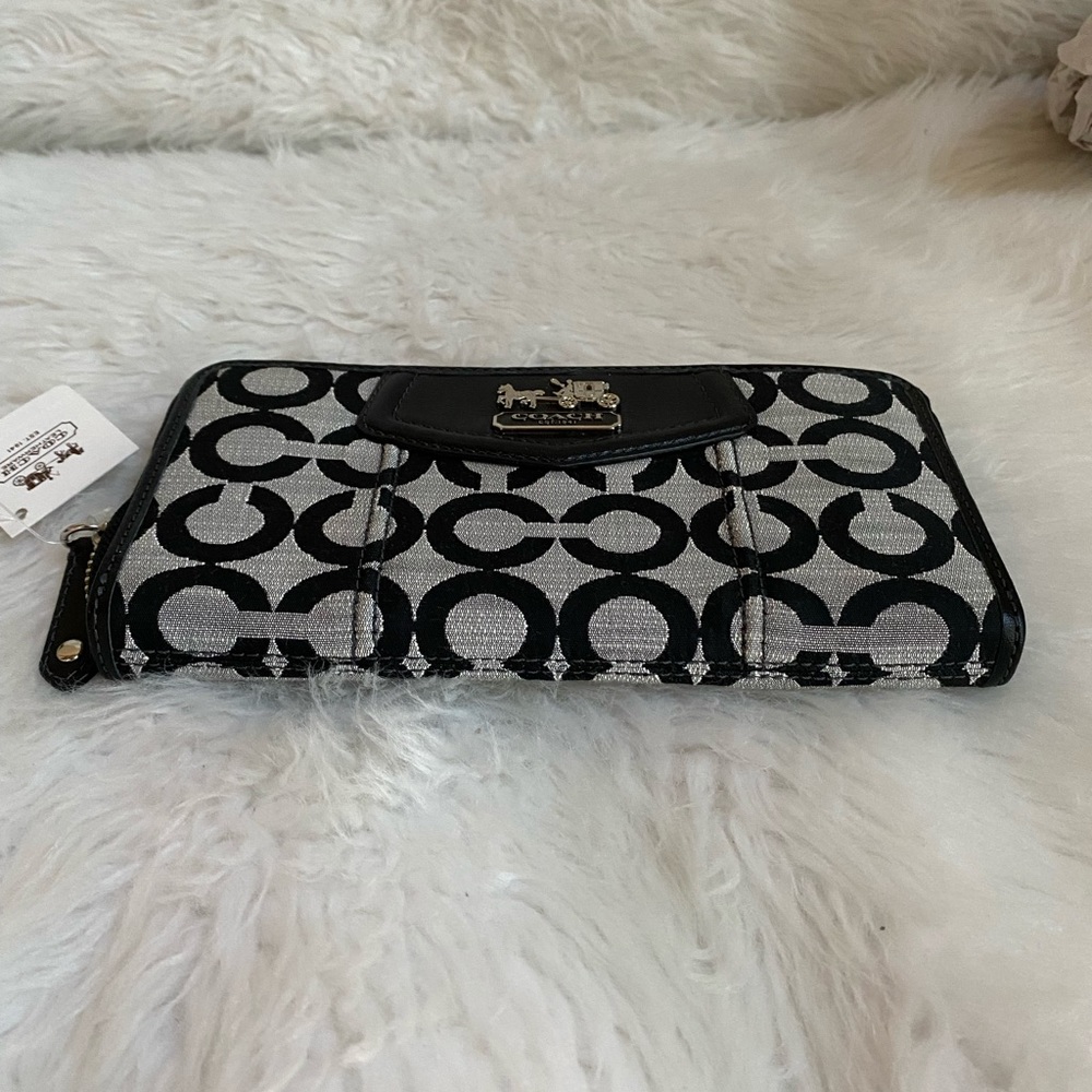 NWT Coach Madison Op Shant Accordian Zipper Wallet 45411 - Picture 7 of 13